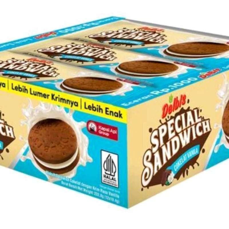 

delbis special sendwich coklat vanila (1box/12pcs)