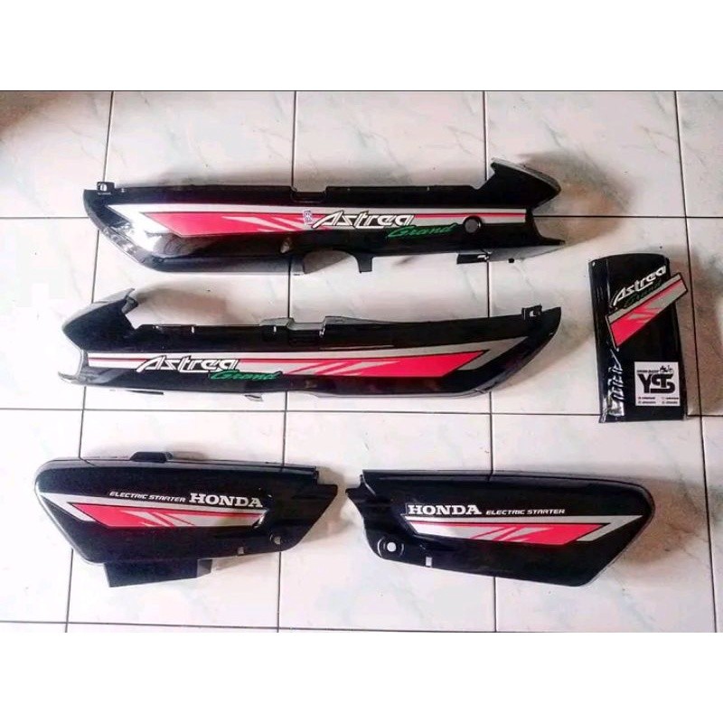 cover body honda astrea grand bulus 91 - 93 set striping