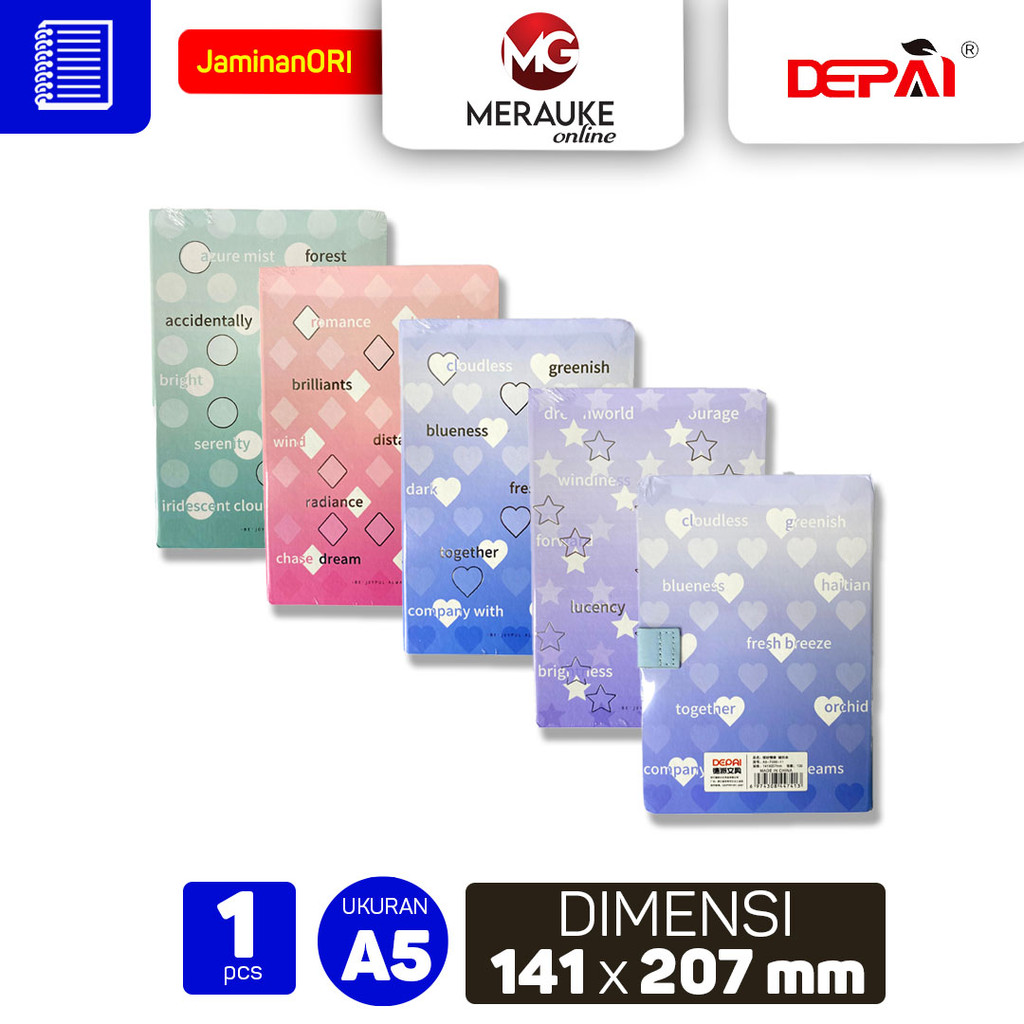 

DEPAI Notebook Magnet A5 7000 11 Buku Catatan Aesthetic Buku Agenda