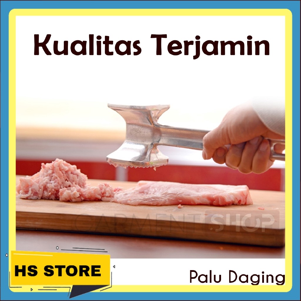 Palu Daging Alat Gepuk Pelunakan Daging Kuat Bagus