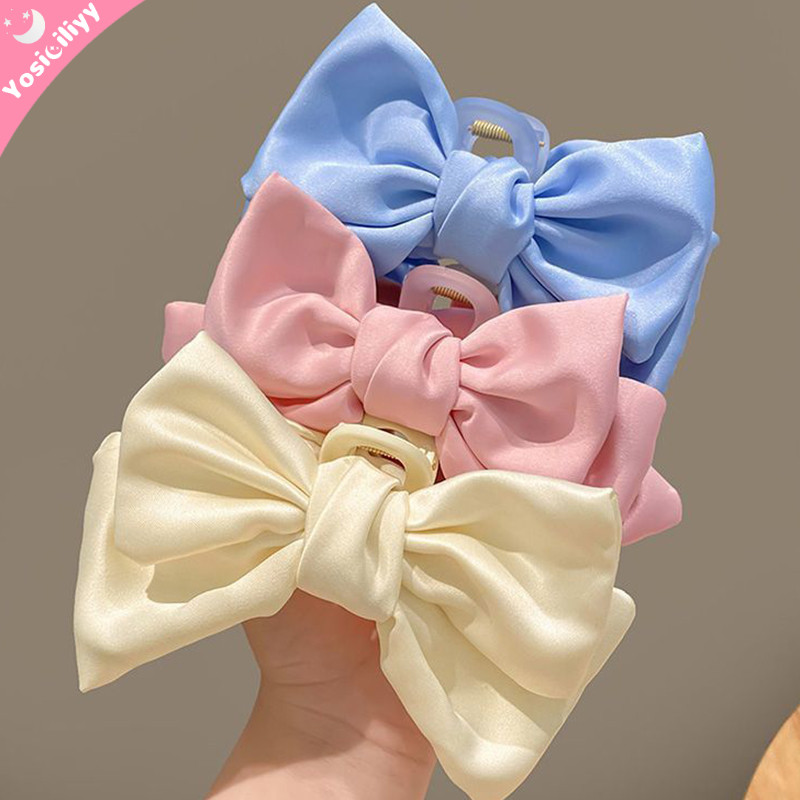 COD Jepit Rambut Mewah Jepitan Rambut Pita Hitam Jepitan Cakar Rambut Besar Hiasan Kepala Gaya Putri