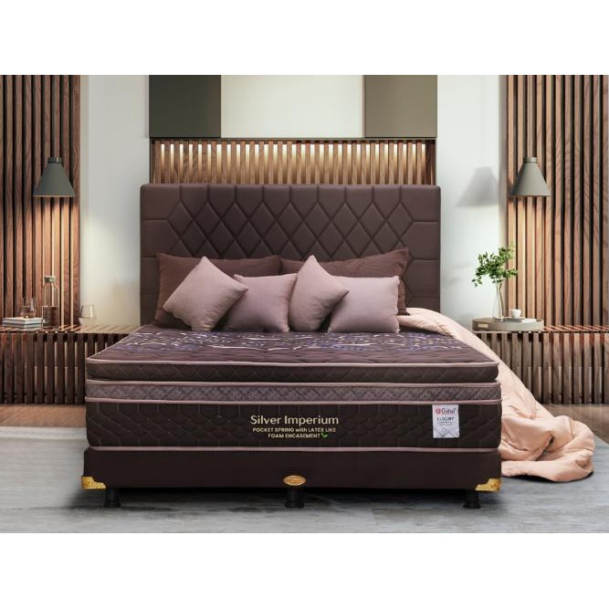 Set Springbed Central Silver Imperium / Kasur Central Silver Imperium - Central Springbed
