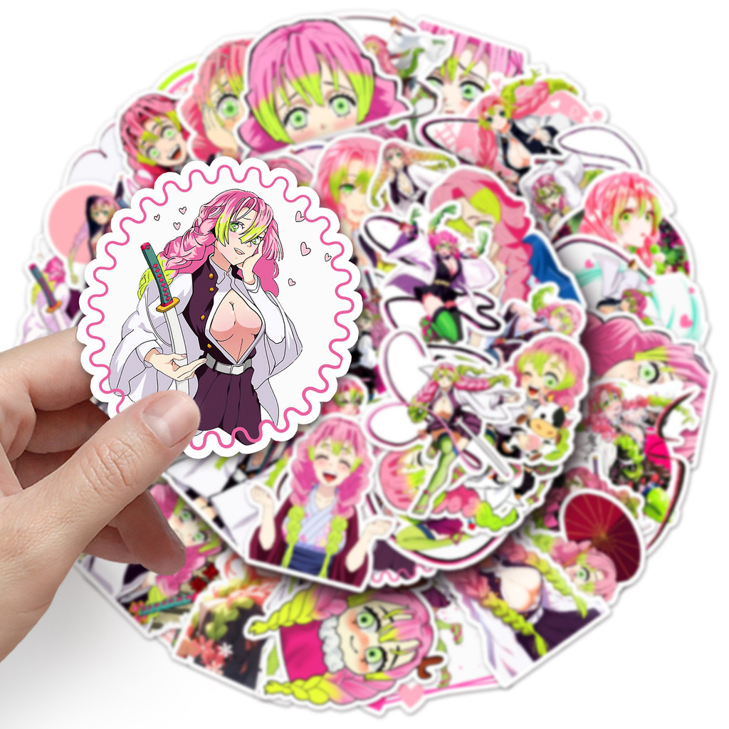

10/50PCS Demon Slayer Kanroji Mitsuri Anime Stickers Cute Girls Cartoon Sticker Laptop Guitar Phone Notebook Aesthetics Decal