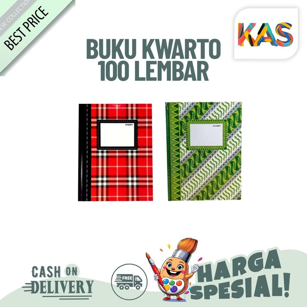 

Kiky Buku Kwarto 100 Lembar / Hard Cover