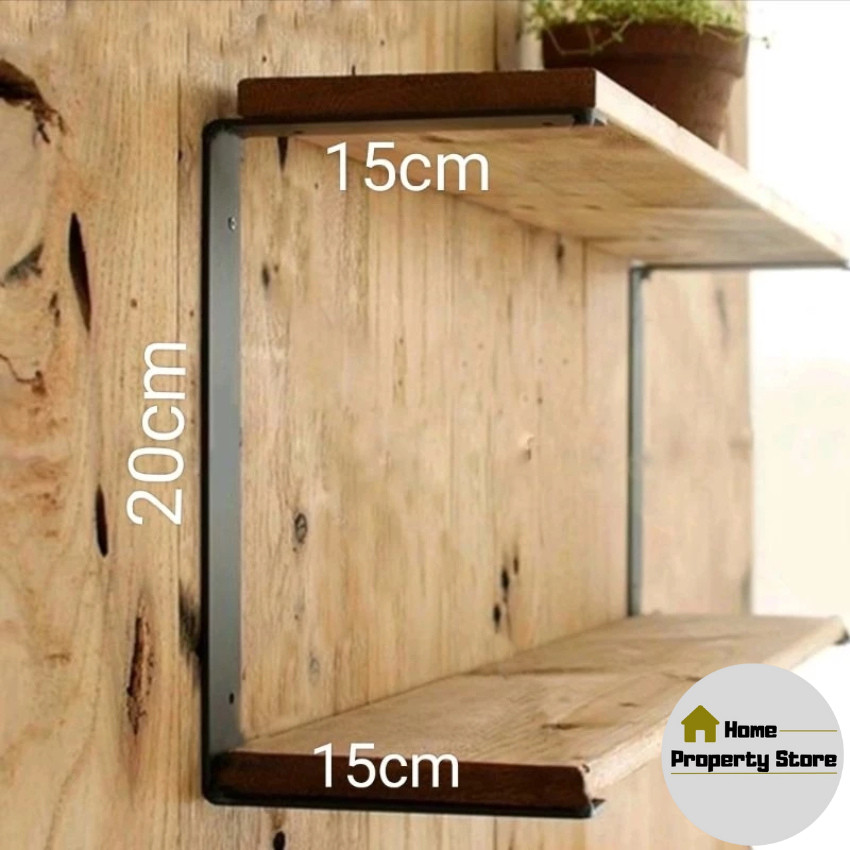 Besi Siku Rak Dinding Susun tebal & kuat Besi L Bracket Siku Plat Siku Rak Siku Ambalan Penyangga Ka