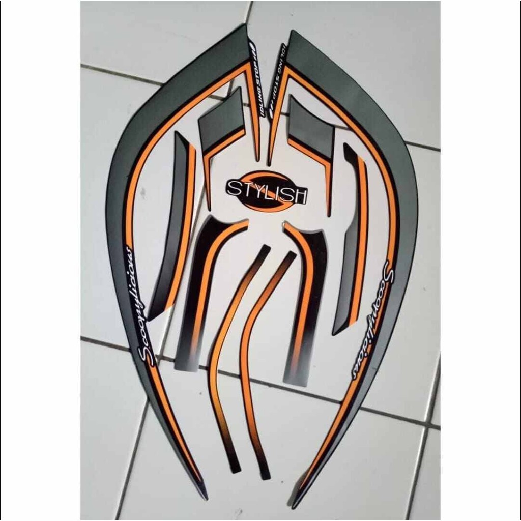 Striping Ori body Honda Scoopy stylish fi 2017 stiker bawaan original bodi honda scopy sporty scoopy