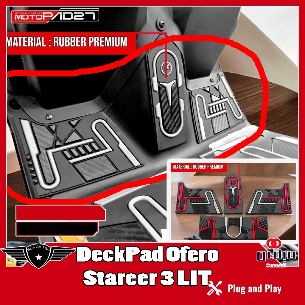 Deckpad Ofero Stareer 3 Lit 3D Rubber OFERO STAREER DACPAD OFERO 3 LITE
