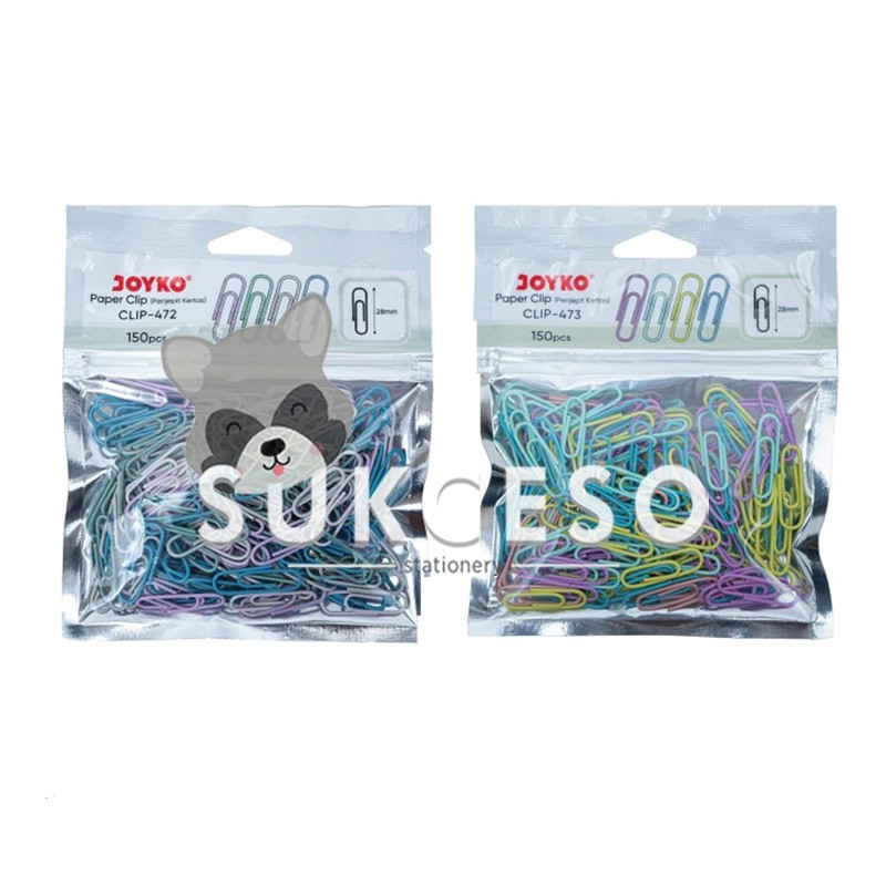 

Joyko Penjepit Kertas Paper Clip Color 472 - 473 Warna Warni