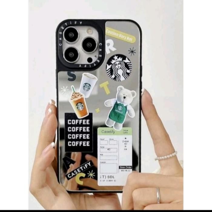 promo CASETIFY PREMIUM IP X XS XR 11 12 13 14 15 PRO PROMAX STARBUCK COFFE - X/XS