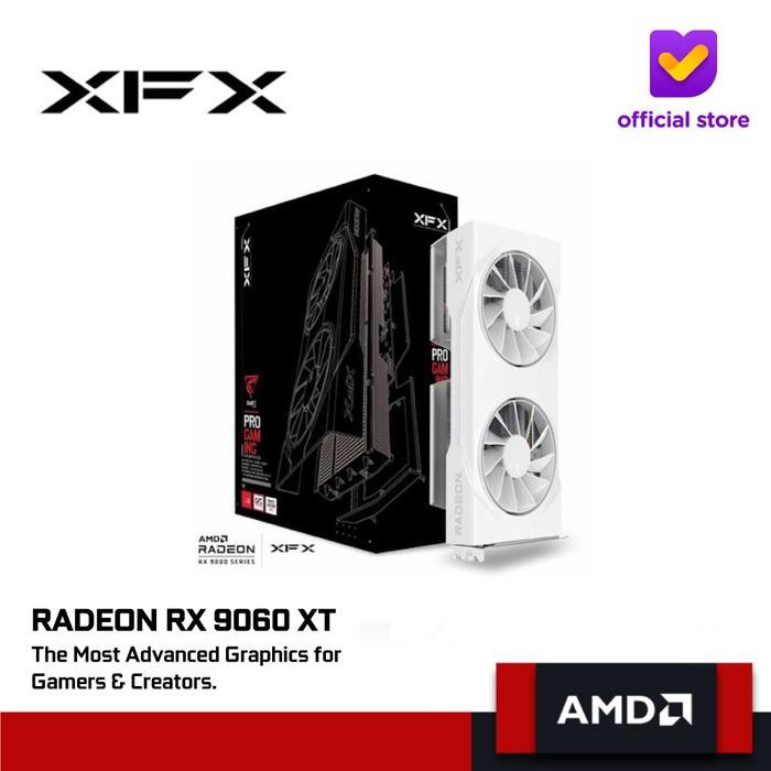 XFX Swift AMD Radeon RX 9060 XT 8GB OC White Gaming Edition