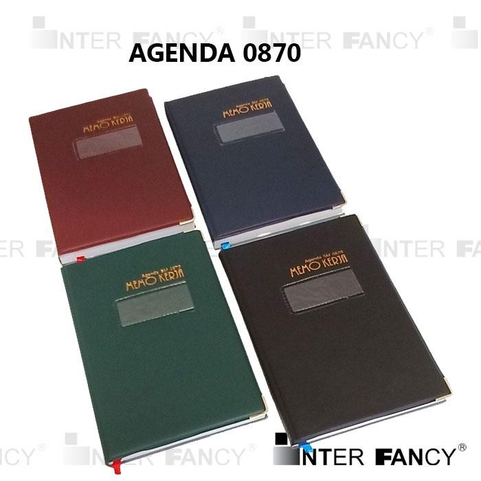 

Buku Agenda Memo Kerja Note Book Catatan Kerja Planner Book tipe SM 0870, Cover Kokoh tidak mudah koyak, lengkap dengan kolom identitas data pribadi dan kalender.
