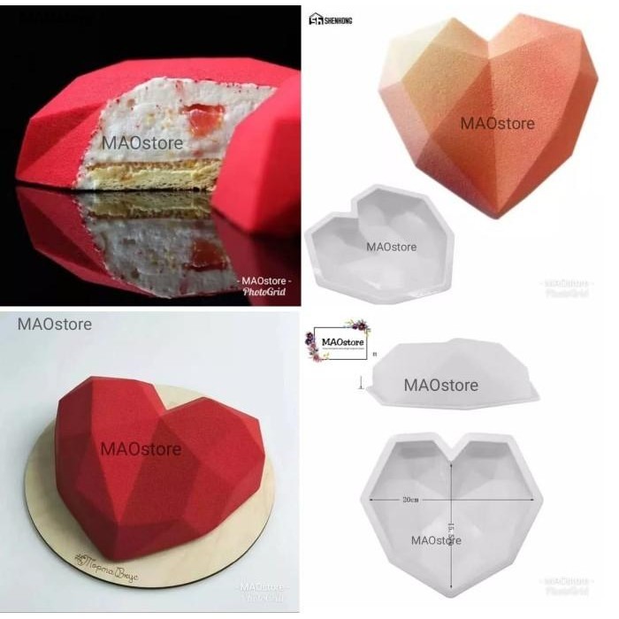 

MAOSTORE CETAKAN ORIGAMI ENTREMET MOUSSE MOLD PINATA CAKE SMASH CAKE