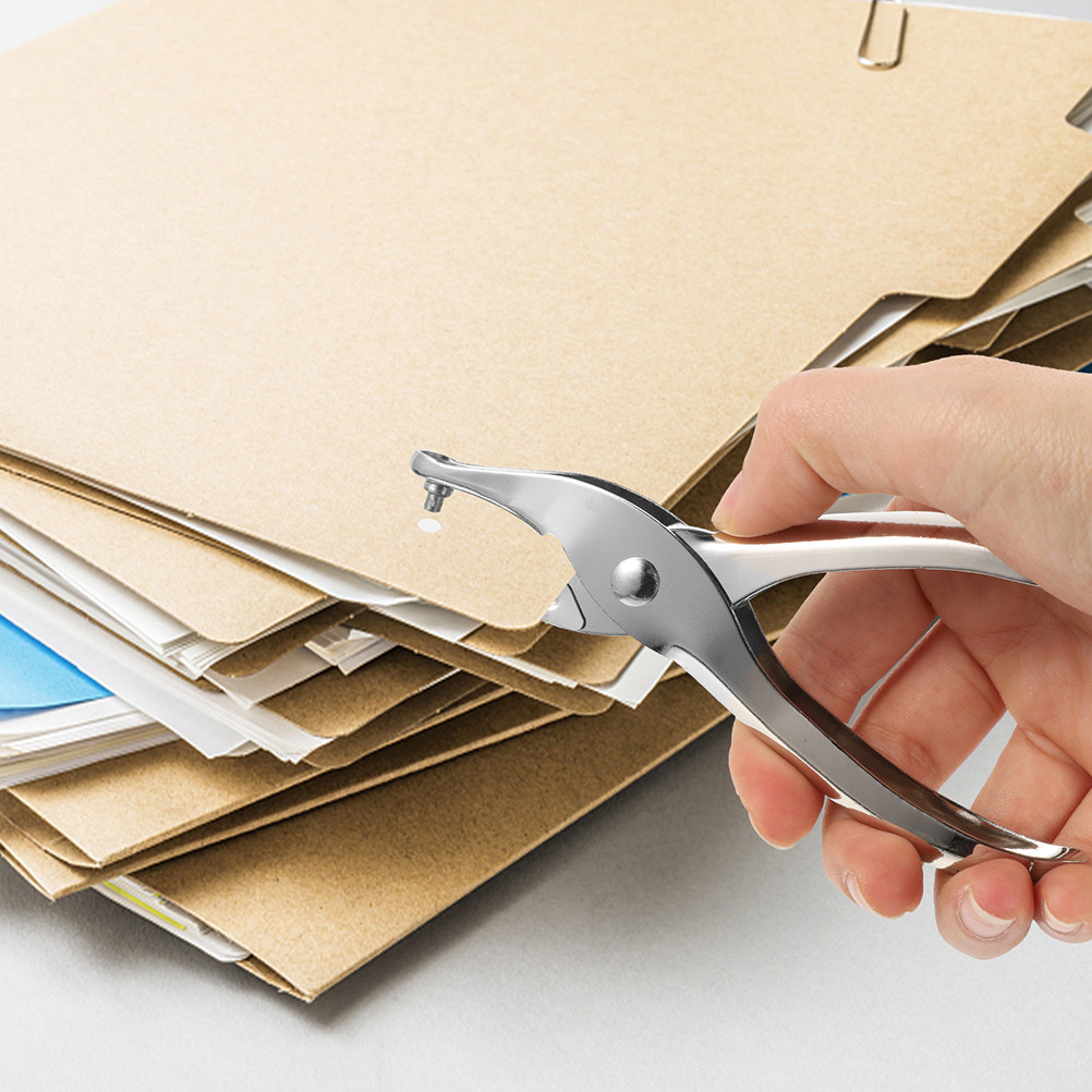 

3 Pcs Hole Punch Paper Puncher Durable Portable Office Stationery Multi function Art Craft Tool For DIY Projects