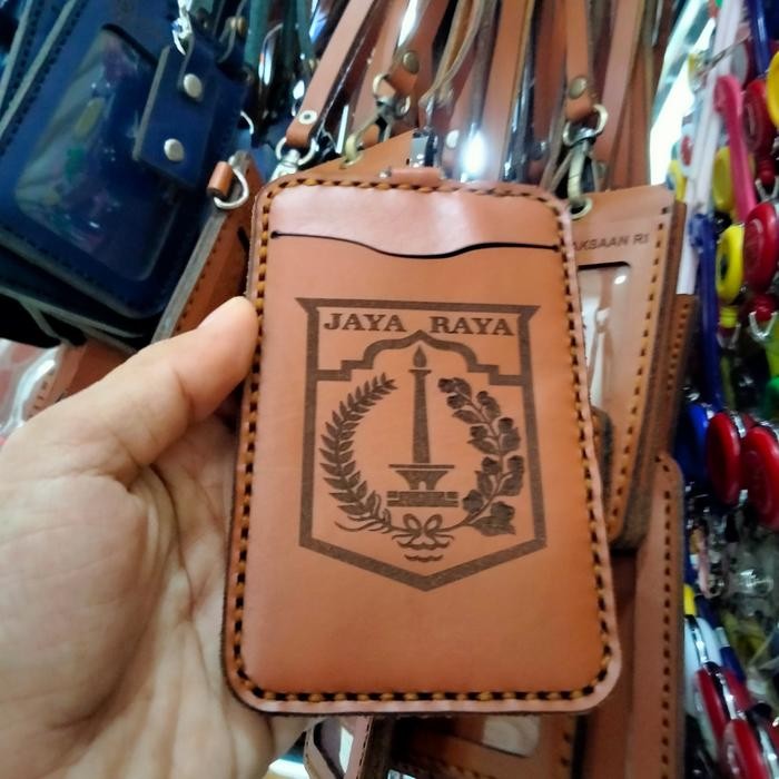 

Promo Nametag id card Holder PEMPROV DKI asli kulit