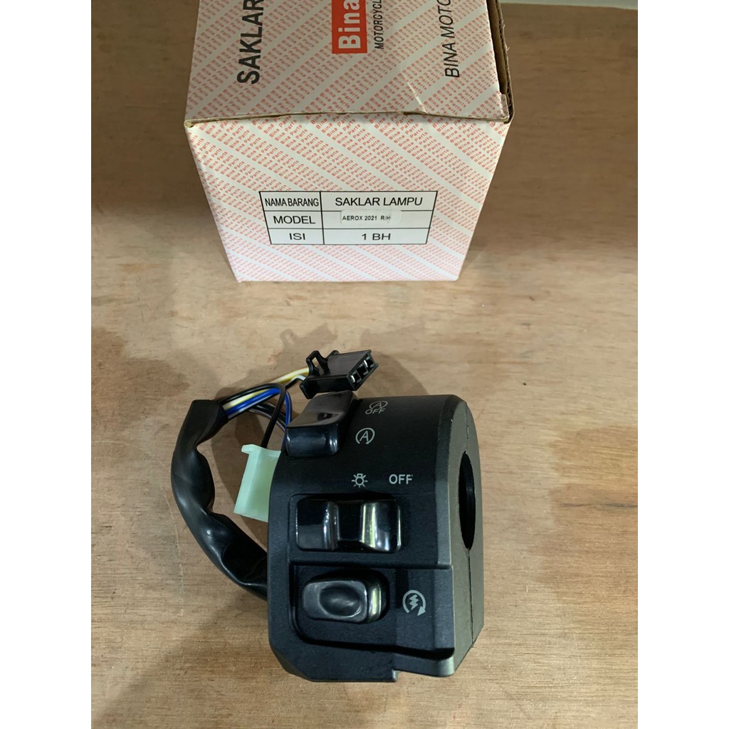 SAKLAR KANAN KOMPLIT AEROX 155 2021 BINA PARTS