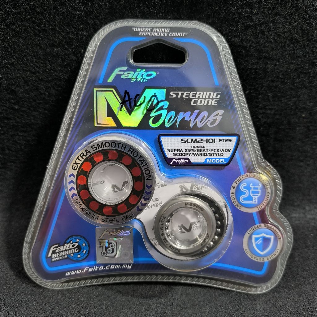 BEARING KOMSTIR FAITO ( V2 EXTRA SMOOTH ) BUAT BEAT / SCOOPY / VARIO 110 / GENIO / STYLO 160 / VARIO