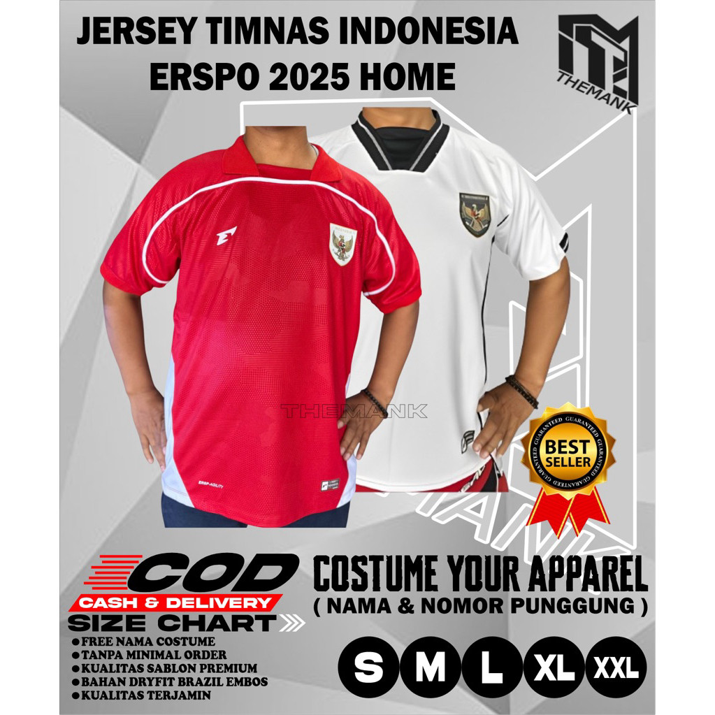 HASBI.SHOP jersey timnas indonesia 2025 terbaru replika GO premium
