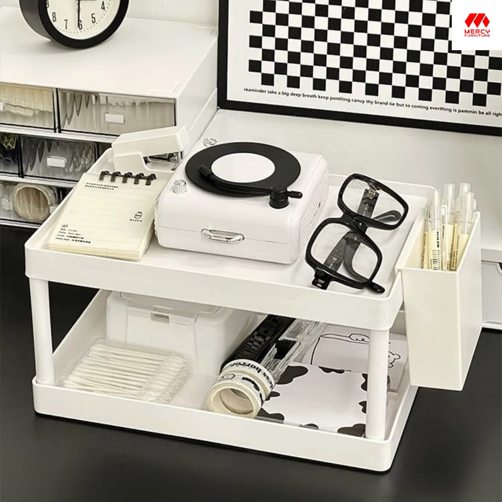 

Mercy JIZI Rak Penyimpanan Alat Tulis Rak Penyimpanan Makeup Rak Penyimpanan Serbaguna Lucu Lainnya