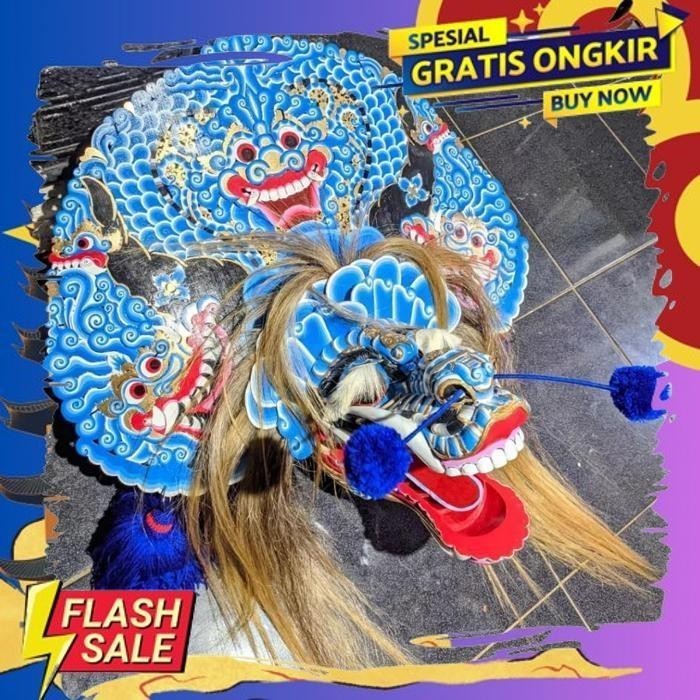 

COD TERMURAH BARONGAN BARONGAN TELON BIRU FULL KAYU WARU UKURAN 17-18 UKIR ALUS GUDANGSUP #n6