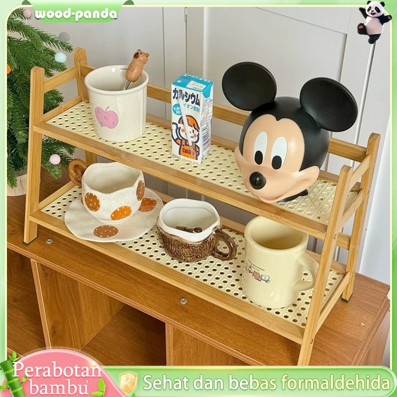 Rak Dapur Rak Cangkir Rak susun Serbaguna Rak Meja Rak Pengatur Desktop Rak Meja Rak Meja Aesthetic