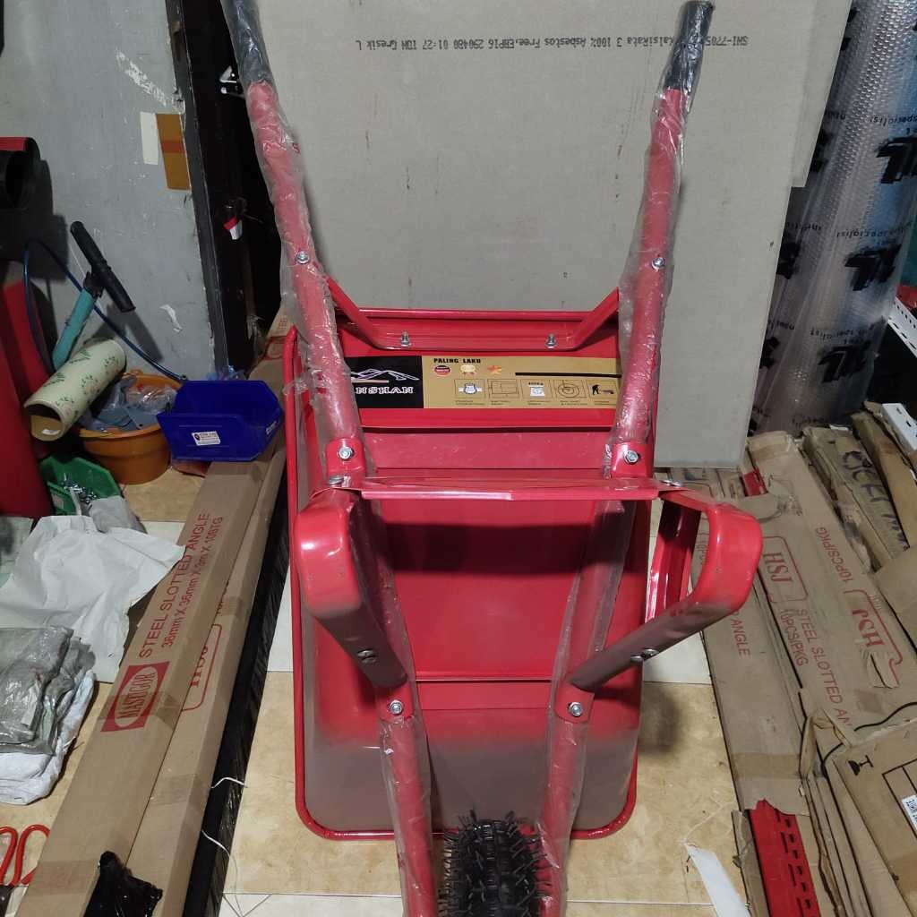 Gerobak Pasir SANSHAN body ramping/Gerobak Dorong/Gerobak sorong ramping/Gerobak pasir merah sanshan