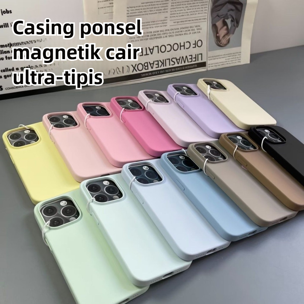 Magnetic Liquid Silicone for case iphone 11 13 12 15 16 Pro Max softcase iphone 13 16 Pro Max shockp