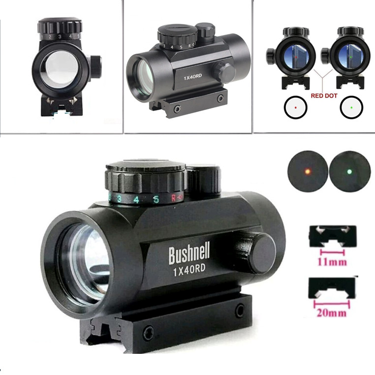 Teleskop Bushnell1x40 Laser Red Dot Green dot hologram metal RD Red dot 1X40 REDOT 1X40 RD Laser Mer