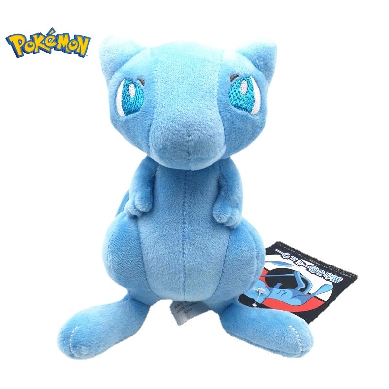 Pokemon Mewtwo Plush Doll Kawaii Anime Go dex Mew Plush Toys Soft Stuffed Cute Blue Black Shiny Mew 