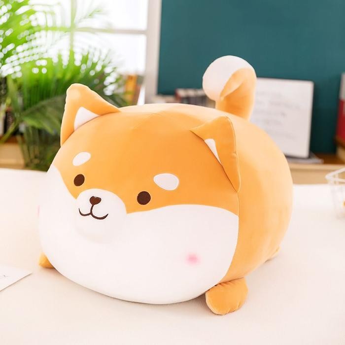Terbaru Boneka Shiba Inu 50cm Guling Shiba Anjing Boneka Anjing Shiba Inu DKB - Bulat 50cm