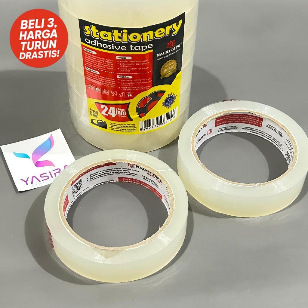 

Isolasi Bening Nachi SHR 1 Inchi 24mm x 72yard