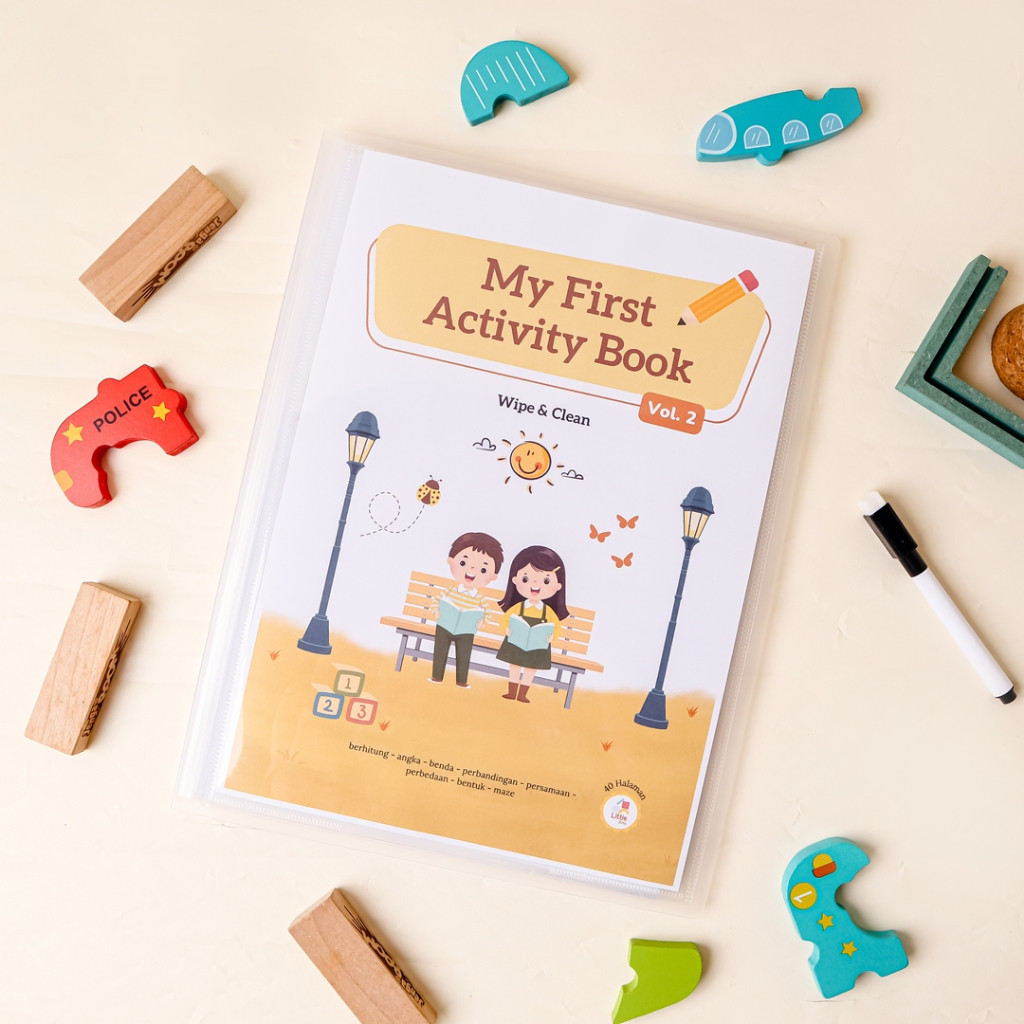 

Little Bria - Worksheet Anak 4 5 Tahun Pra TK Buku Aktivitas Anak Vol. 2 Wipe and Clean 40 Halaman