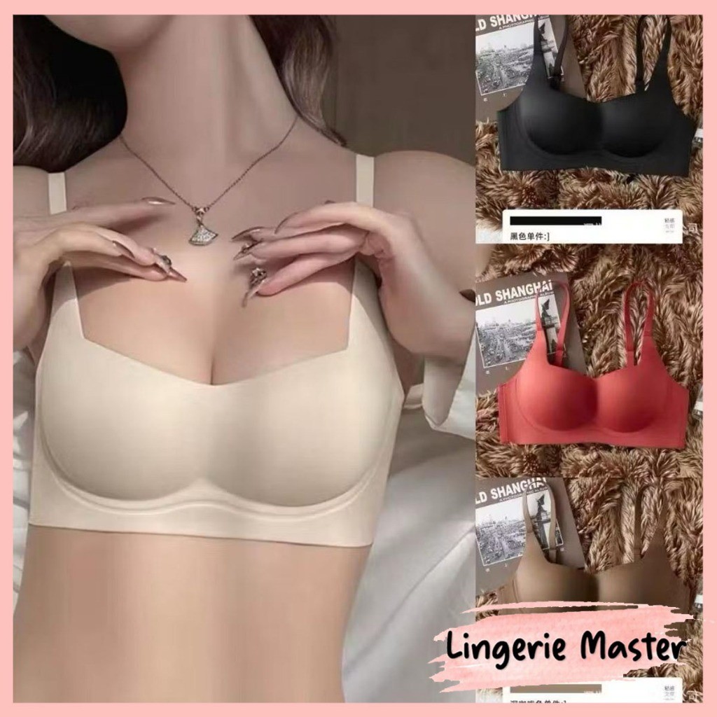 Privasi dijamin aman~  (B-158) Bra Push Up Seamless Tanpa Kawat Pakaian Dalam Wanita