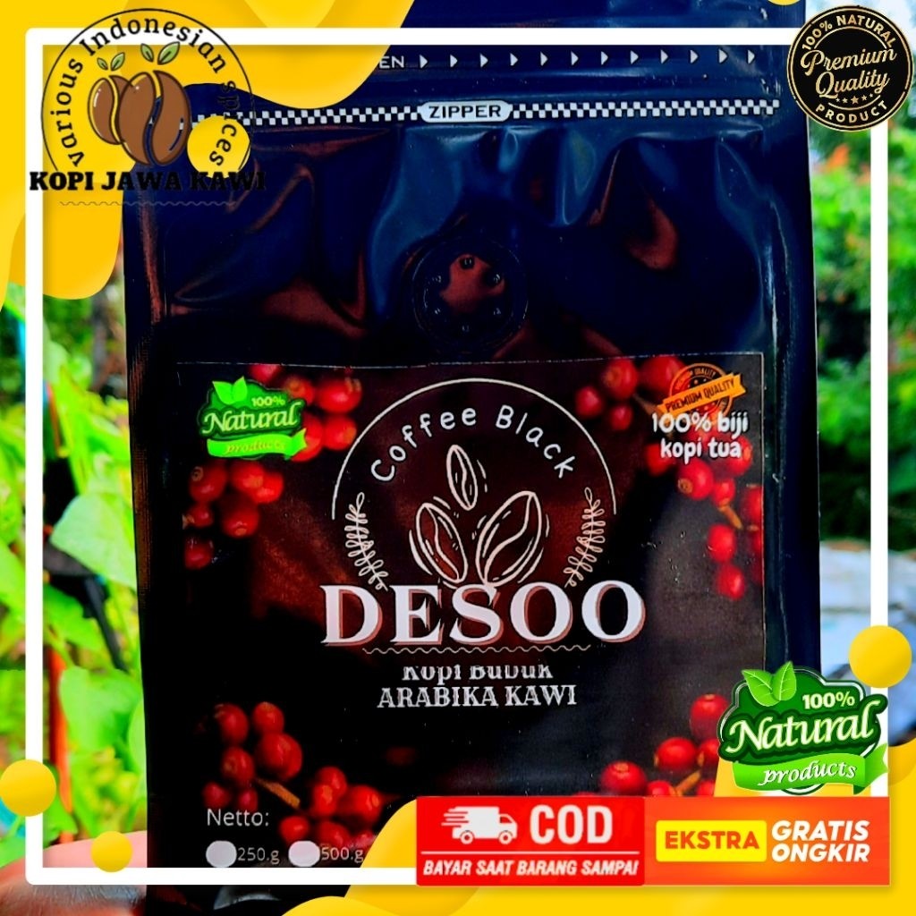 

Kopi Bubuk Arabika Gunung Kawi 250g | Premium Roast | Untuk Ngopi Manual, V60, Espresso