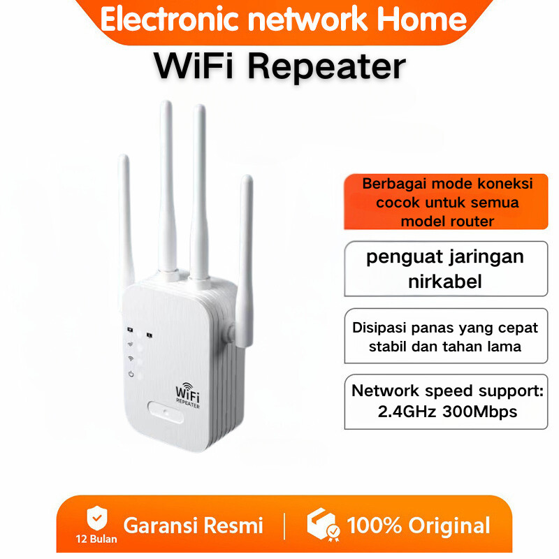 Wifi Repeater 4TX 300m Wifi Wireless Range Extender Router wifi extender penguat wifi sinya repeater