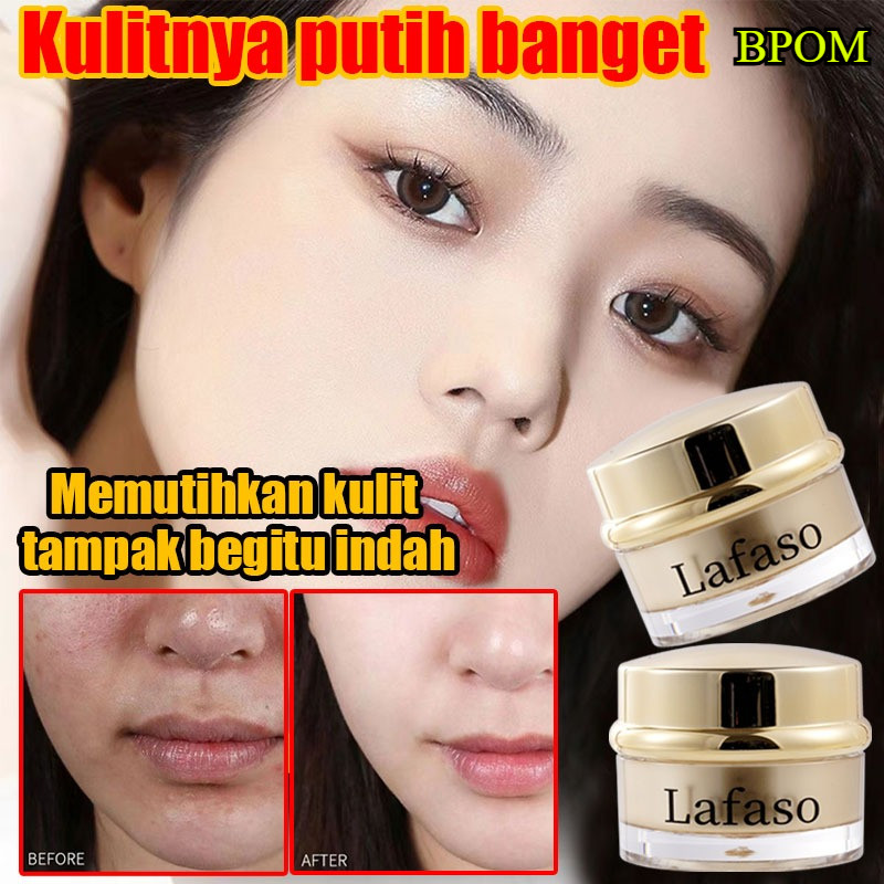 [BPOM]Whitening Lazy Cream Mencerahkan Kulit Wajah Sekaligus Pelembab Paket Siang/Krim pemutih wajah
