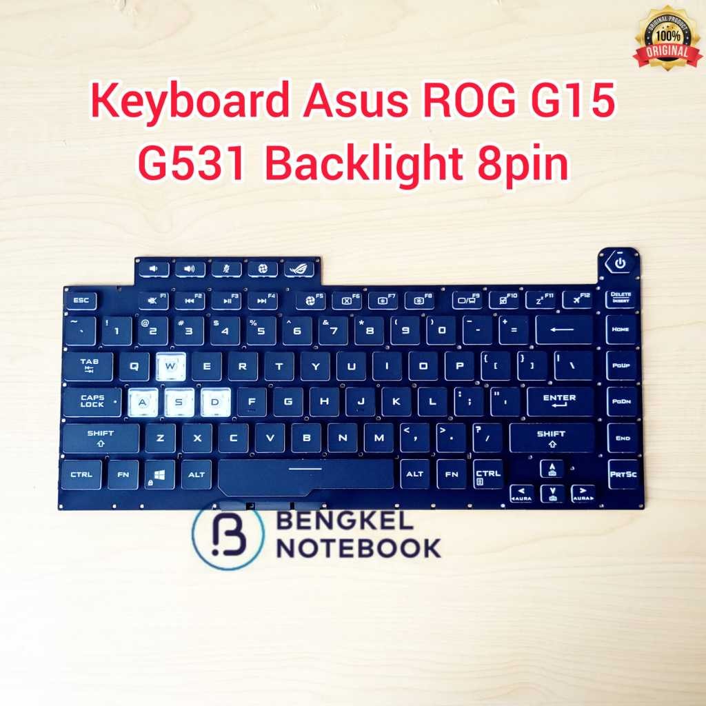 Keyboard Asus ROG Strix G512 G512LV G512LW G512LI G531 G531GT G531G GL512LI GL531 G531GV G531GU Back