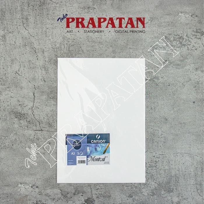 

Canson Montval Watercolor Paper A3 220gsm | Kertas Cat Air