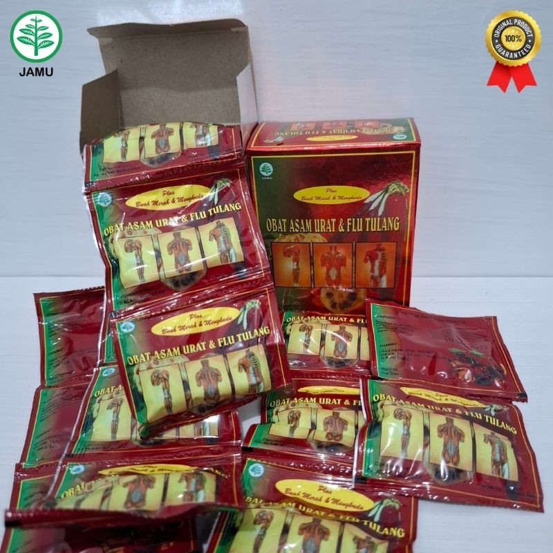 Rayanzaherbal - AMBM Obat Asam Urat & Flu Tulang Buah Merah & Mengkudu kapsul Pria dan Wanita Origin