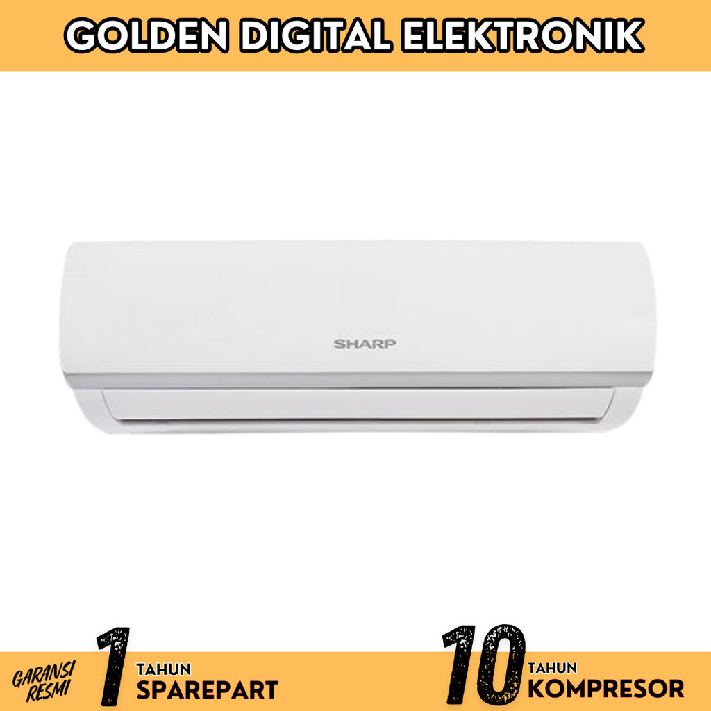 AC SHARP 1 PK- AHA-9ZCY - TURBO COOL - R32 - HEMAT LISTRIK + PASANG