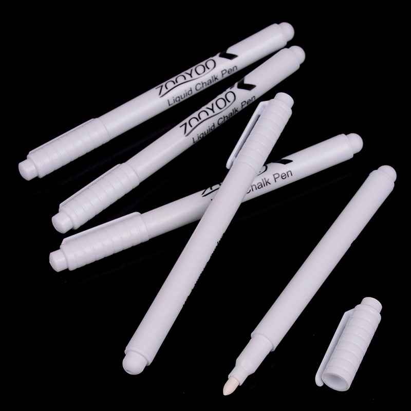 

NEW 13.5cm 3Pcs White Liquid Chalk Pen Marker Chalkboard Blackboard Liquid Ink Pen Used On Chalkboard Window Erasable
