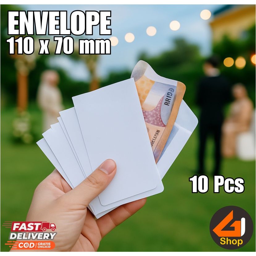 

Amplop Peel and Seal Kecil 11 x 7 cm Sampul Uang Hadiah Sumbangan Angpau Kondangan Sunatan Ultah