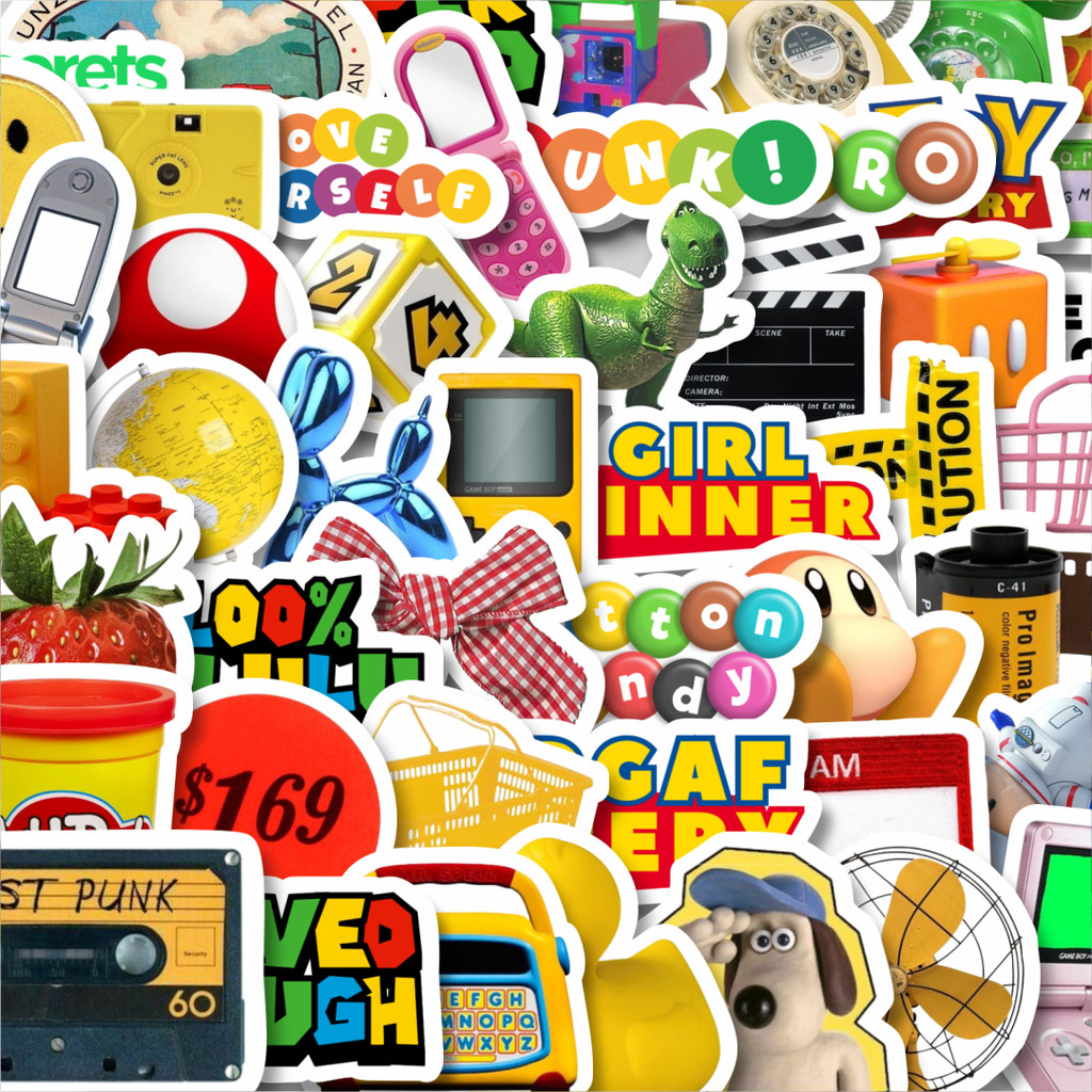 

Stiker Cutting Pack Stiker Funky Berwarna Retro Aesthetic Mix Isi 100Pcs Series Aesthetic Lucu Keren Untuk Koper Bahan Vynil