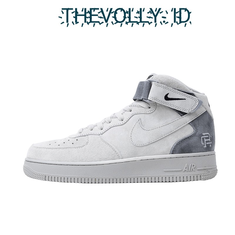 Sepatu Nike Air Force 1 Mid Reigning Champ Grey BNIB Original / Sneakers Pria
