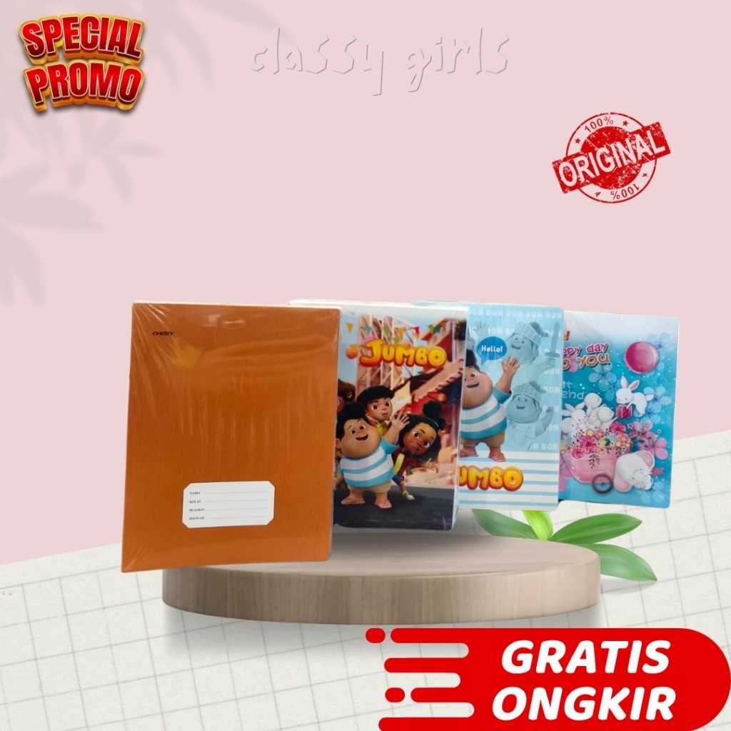 

BUKU TULIS OKEY ISI 32 38 58 ( 1PACK 10 BUKU )