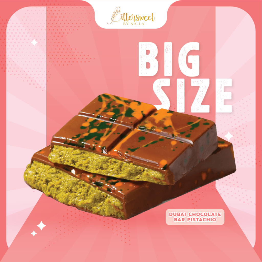 

DUBAI CHOCOLATE BAR PISTACHIO BIG SIZE [ Best Price ]