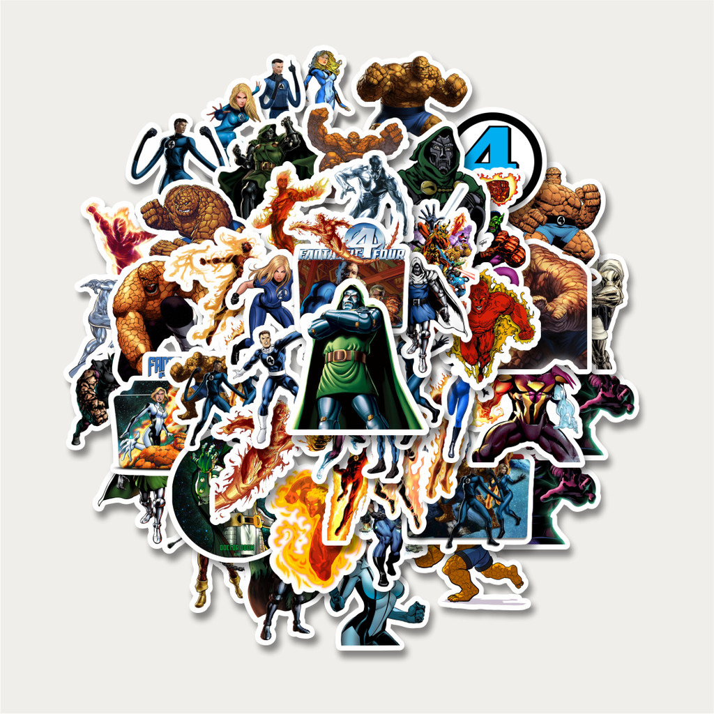 

Sticker Pack Stiker Marvel Series Fantastic Four Karakter Kartun Mix | Sticker TUMBLR | Stiker LAPTOP KOPER HELM