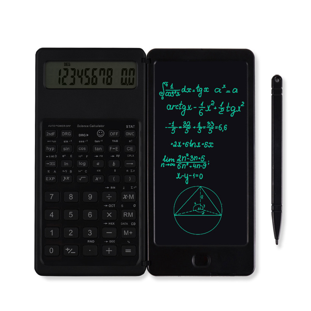 

Portable Calculator 10-Bit LCD Screen Science Smart Calculate Machine with Writing Board Tablet Digital Drawing With Stylus Pen