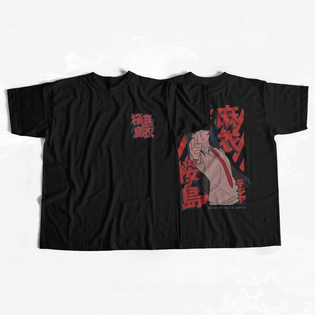 Kaos MAI SAKURAJIMA SEISHUN BUTA YAROU BAJU JEPANG ANIME MANGA T-Shirt DJA CLOTH