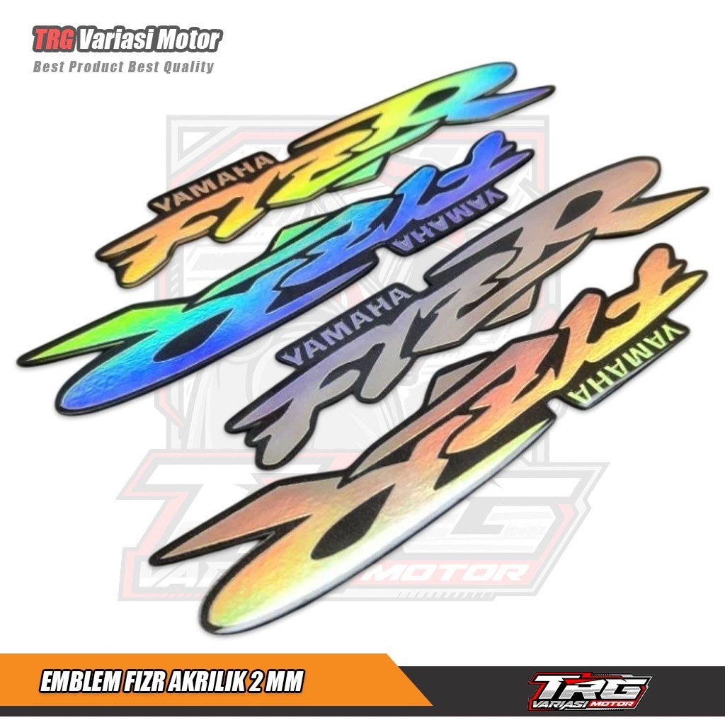 Emblem Fizr Emblem Yamaha Fizr Akrilik Mirror Ketebalan 2 MM