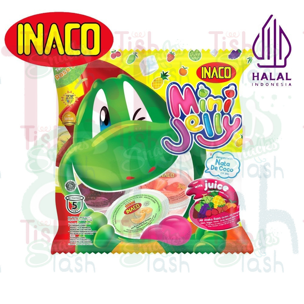 

Inaco Mini Jelly Juice Nata De Coco 5 Cup - Puding Kecil Jeli Makanan Stroberi Nanas